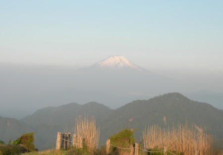 夕景富士