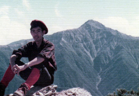 仙丈岳山頂にて