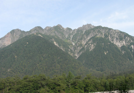 梓川から穂高連峰