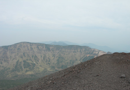 浅間山噴火口