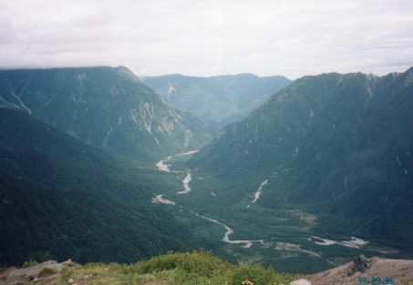 上高地俯瞰