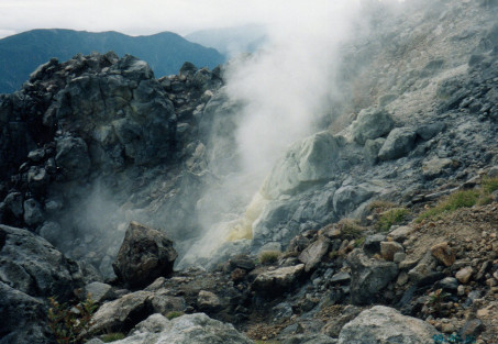 山頂噴気孔